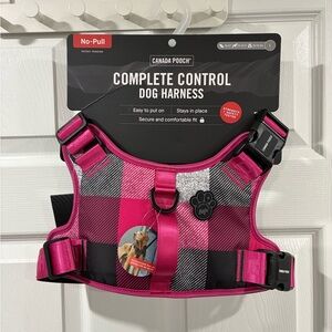 [L] Canada Pooch Dog Harness complete control pink plaid size large no-pull